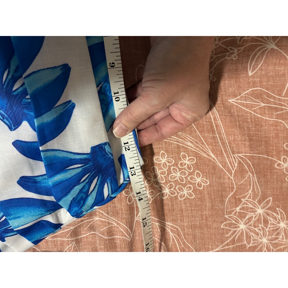 HT 360 Collective Blue Banana Leaf Tropical Maxi Skirt Size Small (P8) - Picture 9 of 13